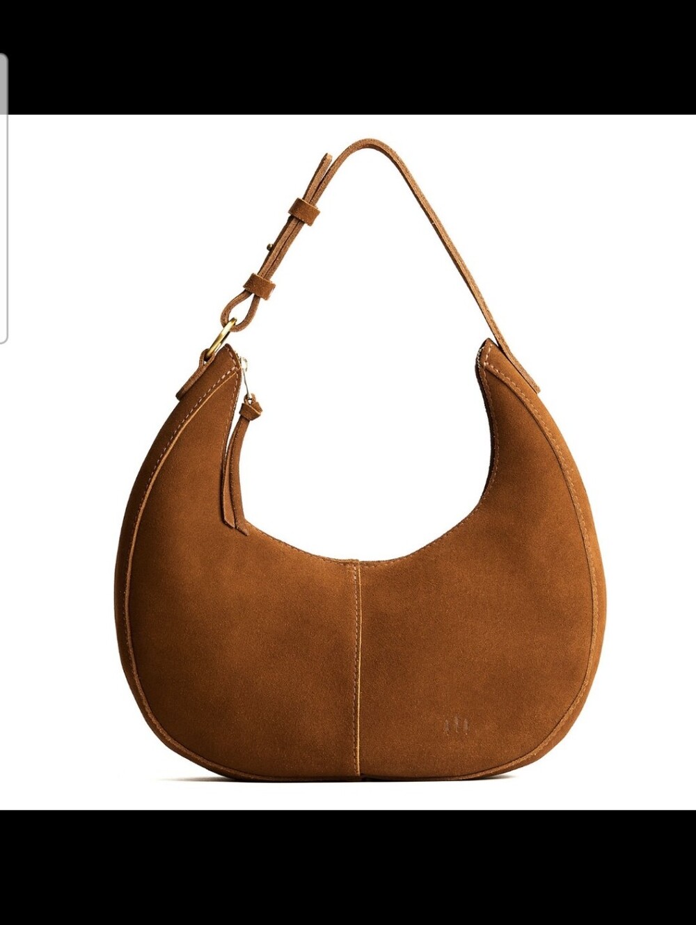 Portland Leather Goods Large Nora Suede Jackson Brown